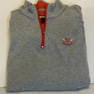 Prince & Fox Xl Zip-up Gray Pullover Athleisure Shirt 1/4 Zip